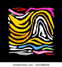 Zebra print / Hand drawn pattern illustrations - vector