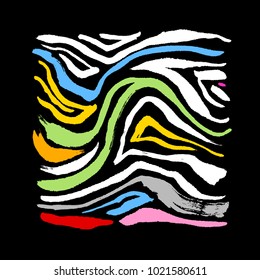 Zebra print / Hand drawn pattern illustrations - vector