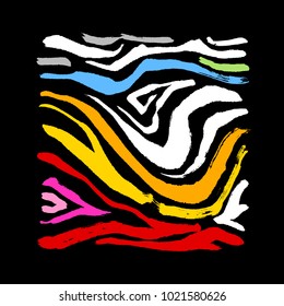 Zebra print / Hand drawn pattern illustrations - vector