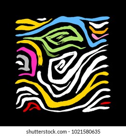 Zebra print / Hand drawn pattern illustrations - vector