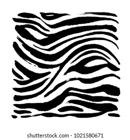 Zebra print / Hand drawn pattern illustrations - vector