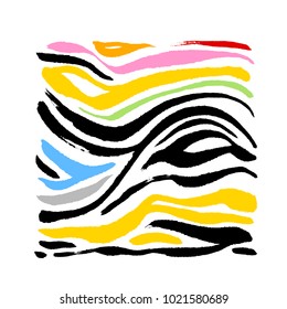 Zebra print / Hand drawn pattern illustrations - vector
