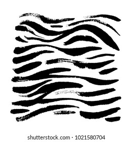 Zebra print / Hand drawn pattern illustrations - vector