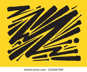 Zebra-Druck - handgezeichnete Musterillustrationen - Vektorgrafik