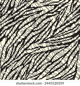 Zebra print lines seamless pattern