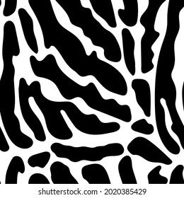 Zebra Print Pattern Animal Seamless Print Stock Vector (Royalty Free ...