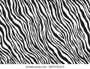 Zebra print pattern design. Vector illustration background.