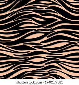 Zebra print. Seamless pattern with animal print. Can be used for textile, wallpaper. 