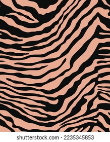 zebra print seamless trendy pattern vector modern background on textile