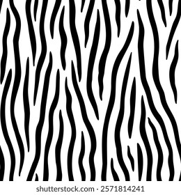  Zebra print. Zebra skin seamless pattern. Hand drawn wild animal skin abstract texture