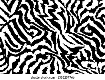 vectores de impresión de cebra en blanco y negro