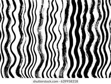 Zebra print. Vector illustration. Black and white artwork