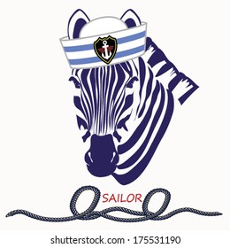 ZEBRA SAILOR, SAILOR VECTOR