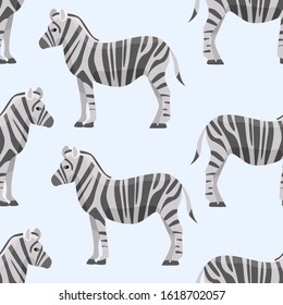 Zebra seamless background vector illustration pattern
