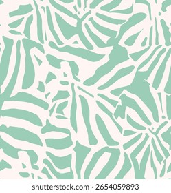 Zebra. Ornamento sem costura azul-turquesa pastel verde menta fundo de cor. Ilustração vetorial. Padrão, impressão, Papel de parede, tecido, embalagem, site, moda 2020, Neo hortelã, vetor