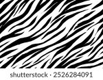 zebra seamless pattern. black and white stripped background. abstract organic pattern. vector background for fabric design, wrapping paper, textile and wallpaper.