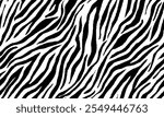 zebra seamless pattern. black and white stripped background. abstract organic pattern. vector background for fabric design, wrapping paper, textile and wallpaper.