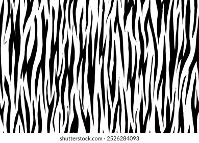 Patrón sin fisuras de cebra. fondo de rayas en blanco y negro. patrón orgánico abstracto. fondo de Vector para el diseño de la tela, papel de embalaje, textil y Fondo de pantalla.