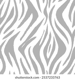Patrón sin fisuras de cebra. fondo de rayas en blanco y negro. patrón orgánico abstracto. fondo de Vector para el diseño de la tela, papel de embalaje, textil y Fondo de pantalla.