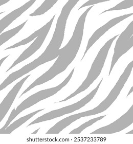 zebra seamless pattern. black and white stripped background. abstract organic pattern. vector background for fabric design, wrapping paper, textile and wallpaper.