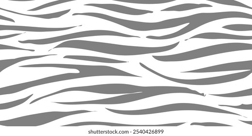 zebra seamless pattern. black and white stripped background. abstract organic pattern. vector background for fabric design, wrapping paper, textile and wallpaper.