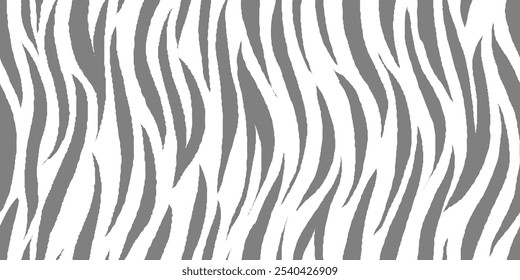 zebra seamless pattern. black and white stripped background. abstract organic pattern. vector background for fabric design, wrapping paper, textile and wallpaper.
