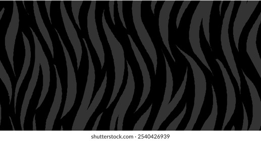 zebra seamless pattern. black and white stripped background. abstract organic pattern. vector background for fabric design, wrapping paper, textile and wallpaper.
