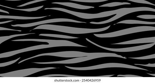 zebra seamless pattern. black and white stripped background. abstract organic pattern. vector background for fabric design, wrapping paper, textile and wallpaper.