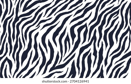 Patrón sin fisuras de cebra. fondo de rayas en blanco y negro. patrón orgánico abstracto. fondo de Vector para el diseño de la tela, papel de embalaje, textil y Fondo de pantalla.