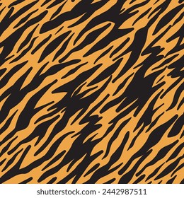 Zebra seamless pattern. Black and yellow zebra stripes. zebra print vector.
