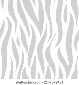 zebra seamless pattern. grey stripped background. abstract organic pattern. vector background for fabric design, wrapping paper, textile and wallpaper.