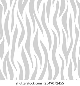 zebra seamless pattern. grey stripped background. abstract organic pattern. vector background for fabric design, wrapping paper, textile and wallpaper.