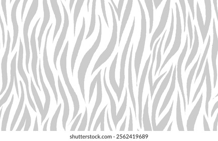 zebra seamless pattern. grey stripped background. abstract organic pattern. vector background for fabric design, wrapping paper, textile and wallpaper.