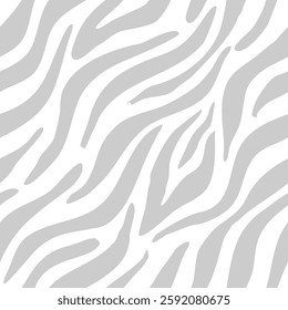 zebra seamless pattern. grey stripped background. abstract organic pattern. vector background for fabric design, wrapping paper, textile and wallpaper.