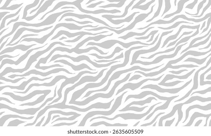 zebra seamless pattern. grey stripped background. abstract organic pattern. vector background for fabric design, wrapping paper, textile and wallpaper.
