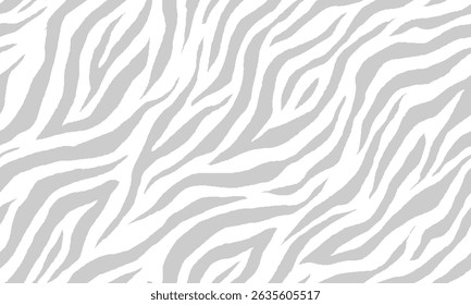 zebra seamless pattern. grey stripped background. abstract organic pattern. vector background for fabric design, wrapping paper, textile and wallpaper.