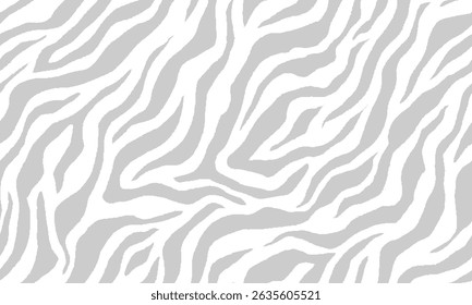 zebra seamless pattern. grey stripped background. abstract organic pattern. vector background for fabric design, wrapping paper, textile and wallpaper.