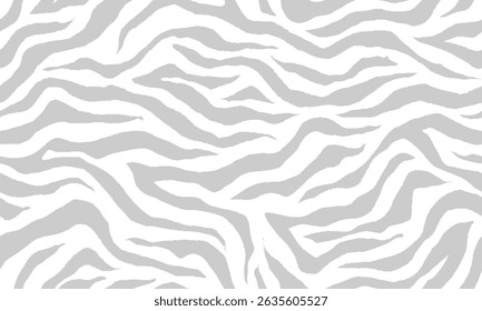 zebra seamless pattern. grey stripped background. abstract organic pattern. vector background for fabric design, wrapping paper, textile and wallpaper.