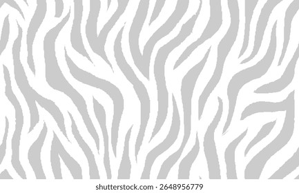 zebra seamless pattern. grey stripped background. abstract organic pattern. vector background for fabric design, wrapping paper, textile and wallpaper.