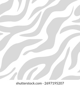 zebra seamless pattern. grey stripped background. abstract organic pattern. vector background for fabric print, wrapping paper, textile and wallpaper.