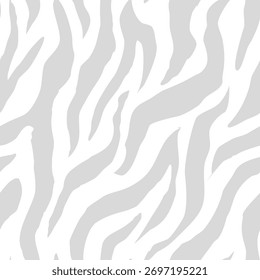 zebra seamless pattern. grey stripped background. abstract organic pattern. vector background for fabric print, wrapping paper, textile and wallpaper.