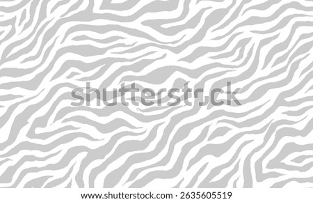 zebra seamless pattern. grey stripped background. abstract organic pattern. vector background for fabric design, wrapping paper, textile and wallpaper.