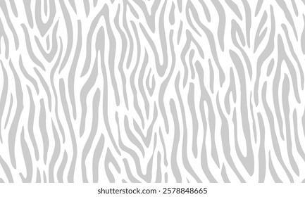 zebra seamless pattern. monochrome grey stripped background. abstract organic pattern. vector background for fabric design, wrapping paper, textile and wallpaper.