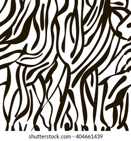 Zebra seamless pattern. Vector illustration.