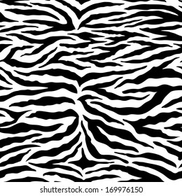 Zebra Seamless Vector Background