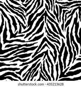 Zebra Seamless Vector Background 