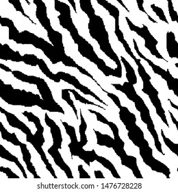 Zebra seamless vector pattern background