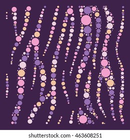 Zebra shape vector design by color point