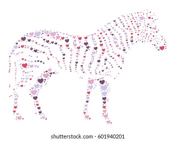 zebra shape vector design illustration
