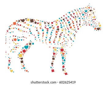 zebra shape vector design illustration
